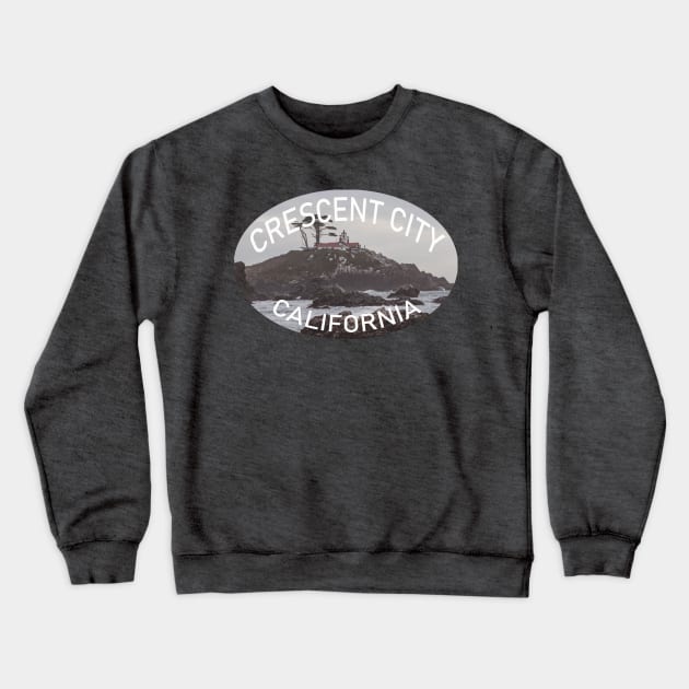 Crescent City California Crewneck Sweatshirt by stermitkermit